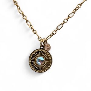 Celestial Sunburst Necklace and Earring Set - Hypoallergenic 316L Stainless Stee